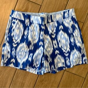Crown and Ivy Blue and White Ikat Women's Shorts